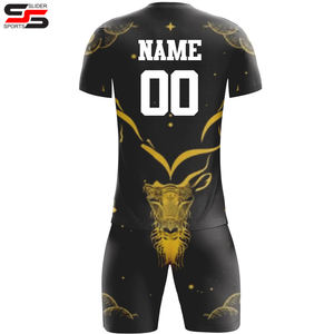 Impression par transfert de chaleur maillot de football équipe dernières conceptions ensemble de vêtements de football pour jeunes uniforme de football personnalisé - Product Image 2