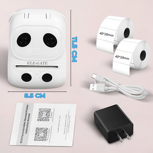 เครื่องพิมพ์ฉลากบลูทูธขนาดพกพา 58 มม. สีขาว ยี่ห้อแพนด้า ประเภทสินค้า เครื่องพิมพ์ฉลาก - Product Image 4