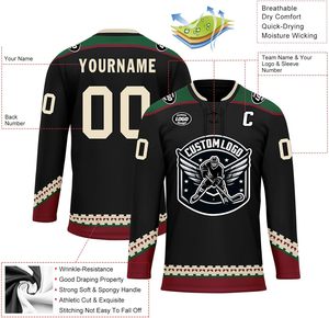 Maillot de hockey sur glace OEM conception personnalisée tissu léger et durable idéal pour le jeu compétitif et les uniformes d'équipe - Product Image 2