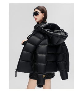 La nueva chaqueta de burbujas personalizada para hombre, abrigo grueso y cálido con Cinturón desmontable para invierno, chaqueta acolchada con capucha para hombre - Product Image 4