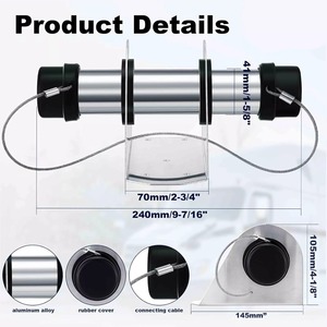 ที่ใส่เอกสารรถพ่วงกล่องอลูมิเนียมลงทะเบียนบัตร1-5/8 "x9-7/16 - Product Image 4