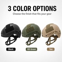 Casque tactique d'extérieur FAST ABS 3A pour adulte, nouvelle version améliorée Wendy, résistant à l'eau, système de suspension réglable, coussinets à mémoire de forme, luxe