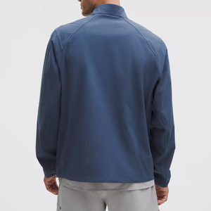 Chaqueta Cortavientos Acolchada con Cuello Alto de Lona Personalizada, Chaqueta Impermeable de Alta Calidad para Hombre, 100% Poliéster - Product Image 2