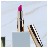 Lápiz Labial Mate de Larga Duración con Pigmentación Completa, Color Rojo Terciopelo Suave, Marca Privada