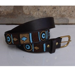 Venta al por mayor de moda para hombre Casual aleación ajustable hebilla cinturones de Cuero 100% cinturón de cuero genuino - Product Image 2