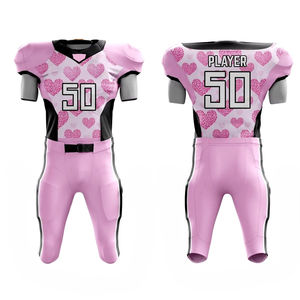 Nouveaux ensembles de maillots de football américain sublimés pour hommes de haute qualité et bon marché, imprimés avec le nom de l'équipe personnalisé, compression pour adultes, club de haute qualité - Product Image 1