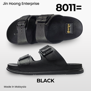 รองเท้าแตะ PVC แบบหัวเข็มขัดสีบรอนซ์ น้ำหนักเบา กันลื่น สวมใส่สบาย รองเท้าลำลอง ขายส่งจำนวนมาก @migo 8011= ผลิตในมาเลเซีย - Product Image 2