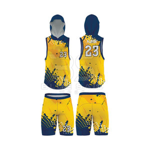 ชุดยูนิฟอร์มเสื้อแขนกุดมีฮู้ดออกแบบได้เองสำหรับทีมฟุตบอลอเมริกันขนาด XL 7v7พิมพ์ซับลิเมชันดีไซน์ใหม่ - Product Image 4