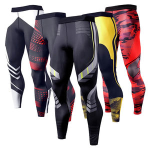 Mallas de compresión para hombre, mallas deportivas largas para gimnasio, pantalones de compresión para hombre, pantalones deportivos de compresión para jóvenes, ajustados sin costuras - Product Image 1