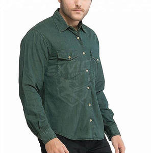 Chemise en jean légère pour homme, tissu en coton doux, chemise décontractée, style classique, chemises en jean pour homme - Product Image 3