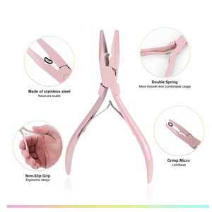 Micro beads <b>hair</b> extension <b>tools</b> kit <b>Hair</b> <b>Remover</b> plier, Parting Ring, Loop <b>Tool</b> & <b>Hair</b> Sectioning Clips Wholesale - Product Image 3