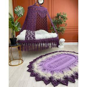 Sofá Columpio Grande de Diseño, Muebles Hechos a Mano para Interiores y Exteriores con Elegantes Aplicaciones para Sala de Estar, Balcón y Gimnasio - Product Image 1