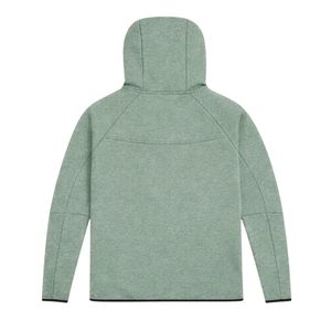 Conjunto Deportivo de Chaqueta con Capucha y Cremallera Completa y Pantalones Deportivos de Felpa Técnica para Hombre, Color Verde Salvia, para Entrenamiento Atlético - Product Image 4