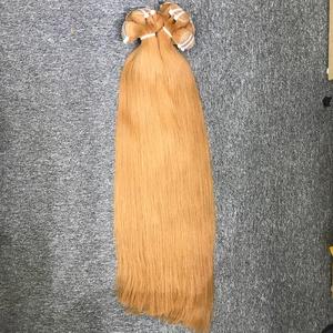 Precio de fábrica de alta calidad, cabello virgen Remy vietnamita crudo, mechones rectos rubios miel, extensiones de tejido humano de Vietnam 100% - Product Image 1