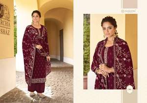 Excelente Calidad Nuevo Diseñador Heavy Faux Georgette Salwar kameez Con Dupatta Con Espejo Y Bordado Trabajo Proveedor De Surat - Product Image 2