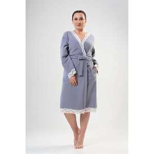 Robe en dentelle à manches longues pour femmes, taille XXL, avec poches longues, vêtements de nuit en polaire - Product Image 3