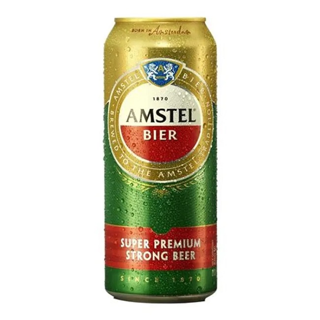 Amstel Bier Premium Lager, 4x440 мл, крупное пиво Amstel, оптовая продажа, банка пива amstel bier lager 24x440 мл