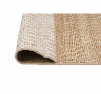 Tapis de prière et de pique-nique rectangulaire en jute naturelle MOOHAK, tressé, rembourré, tufté, réversible, brodé, antidérapant, adapté aux animaux domestiques, pour le voyage