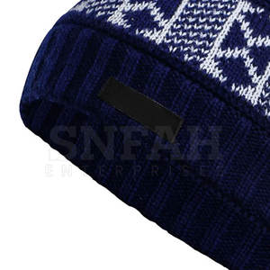 OEM personnalisé hiver chaud Beanie 100% laine épais chapeau pour les femmes multicolore Camouflage respirant imperméable matériel en gros - Product Image 5