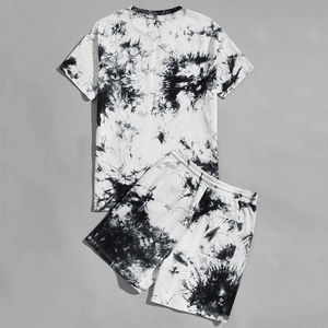 Nuevo conjunto corto de verano para hombre, camiseta de manga corta y pantalones cortos, conjunto doble de dos piezas, ropa informal de algodón Unisex 2025 - Product Image 2