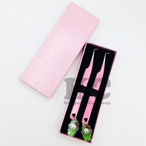 Pince à épiler Hello Kitty, pince à cils, pince à épiler durable, poignée en forme de cœur, acier inoxydable fin de haute qualité, logo mink - Product Image 3