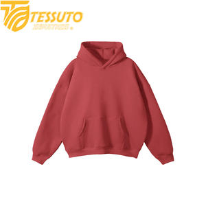 Sweat à capuche unisexe personnalisable, coupe classique, 100% coton molletonné, broderie, impression de logo cool, technique de tissage en relief, uni, automne - Product Image 2