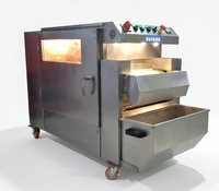 Suiser Makine Notenroostermachine 15 kg/uur RVS Elektrisch met bedieningspaneel en wielen