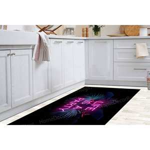 Printed <b>Rug</b>: Gift For The Home <b>Rugs</b> Modern Tropical Vibes Bath <b>Rug</b>,Luxury Velvet <b>Rug</b> - Product Image 5