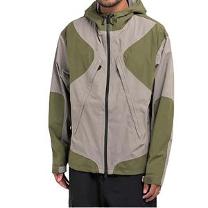 แจ็คเก็ตกันลมขายส่ง คุณภาพพรีเมียม เสื้อผ้ากีฬากลางแจ้งลำลอง ระบายอากาศได้ดี รับสกรีนโลโก้ ตัดต่อสี ไนลอน - Product Image 1