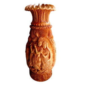 Vente en gros à bas prix Vase à fleurs en bois multicolore Pot de fleurs et pot de bureau de style moderne pour la décoration de la maison et du salon - Product Image 2