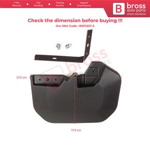 Transit MK8 T18 V363 FAD FBD FCD FDD FED 2013 ve Sonrası 1820756 Bross Oto Parçaları için BSP1227-2 Ön Sağ Çamurluk Sıçrama Koruması - Product Image 2