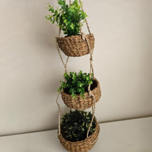 Panier suspendu en herbe de mer pour le rangement de la cuisine, pour ranger les légumes, panier à fruits en herbe de mer - Product Image 1