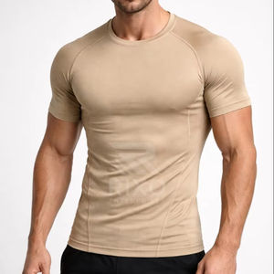 T-shirt de sport pour homme, col rond, manches courtes, coupe classique, tissu respirant à séchage rapide pour l'entraînement et le sport - Product Image 6