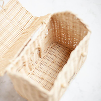 Panier de rangement en rotin de haute qualité, écologique, multifonctionnel, en forme de maison, pour les jouets des enfants, fabriqué en Indonésie
