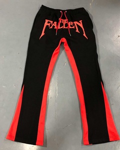 Pantalones Deportivos Personalizados para Hombre, Estilo Holgado, con Bolsillos Laterales, Transpirables, Impermeables, 100% Algodón, con Servicio OEM, Diseño Pintado - Product Image 3