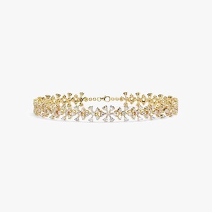 Elegante pulsera de tenis de moissanita de oro amarillo para mujer Diamantes de moissanita 944 Plata/10K/14K Oro amarillo Joyería fina - Product Image 1