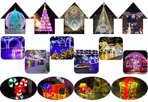 TOPREX-Renne de Noël grandeur nature fait à la main <span class=keywords><strong>et</strong></span> lumières de motif de traîneau du père Noël décoration extérieure pour les centres commerciaux boîte d'emballage - Product Image 5