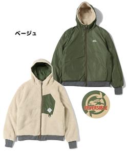 Chaqueta con capucha reversible Varsity Bomber de lana para hombre recubierta para la temporada de invierno - Product Image 6