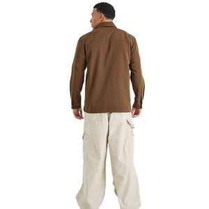 2026 Custom Plain Casual Winter <b>Jacket</b> Coated Stand Collar Front Logo Two Pockets Zipper Design <b>Long</b> Sleeve Regular Fit <b>Men's</b> - Product Image 3