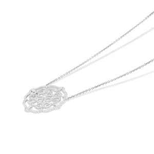 Elegante y clásico Pave Lab Grown Diamond Pendant 14 K 18 K Gold Features Diamond VVS VS Clarity DEF GH al mejor precio en la India - Product Image 2