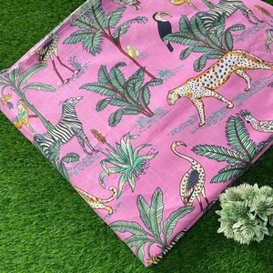 เสื้อคลุมอาบน้ำทรงหลวมพิมพ์ลายป่าสำหรับผู้หญิงชุดคลุมอาบน้ำแบบ caftan ทำจากผ้าร่อนเร่น้ำหนักเบาสำหรับเด็กผู้หญิงและงานฝีมือของเด็ก - Product Image 1