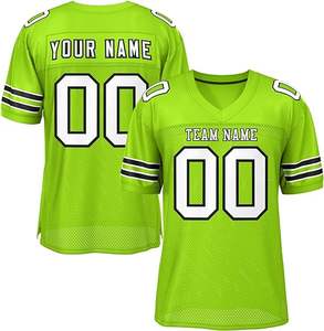 Vente chaude Blanc Football Américain Uniforme Qualité Personnalisé 100% Polyester Meilleur Nouveau Design Respirant Football Porter - Product Image 3