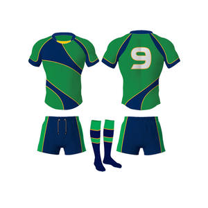 Uniforme de manga corta con estampado de diseño personalizado totalmente personalizado Ropa de fútbol de rugby para hombre más vendida - Product Image 1