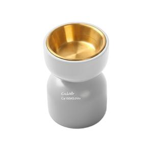 Quemador de incienso de madera marfil de lujo, soporte de palo de cuenco de Latón para Decoración de meditación de aromaterapia para uso doméstico, paquete de incienso de té - Product Image 3