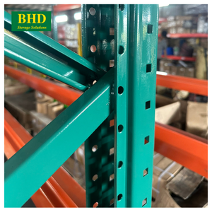 Entrepôt de rayonnage à palettes à dessus orange BHD de fabrication vietnamienne Longueur personnalisable Porte-palettes sélectif en acier Contrôle des stocks en forme de larme - Product Image 2