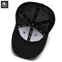 Gorras de béisbol transpirables para hombre, gorras de béisbol transpirables, elegantes, personalizadas, en Color negro, para exteriores