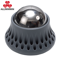 ALLWINWIN RMB55 Balle de massage à rouleaux - Masseur plantaire chaud/froid en acier inoxydable pour fasciite plantaire et points de pression