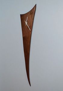 Reloj de pared de madera redondo de una sola cara hecho a mano Premium silencioso y elegante diseño de cuarzo Art Deco moderno - Product Image 3