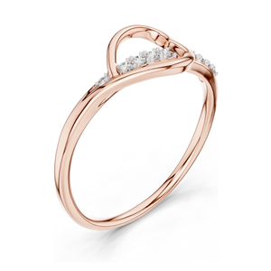 Anillo de Diamante Cultivado en Laboratorio para Mujer, 0.082 CT, Claridad VVS-VS EF, Oro de 18K, 14K, 10K y Plata 925, Rosa, Amarillo, Blanco - Product Image 6