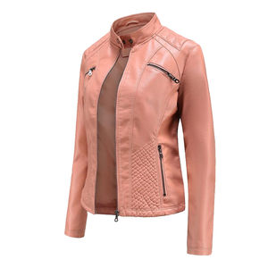 Chaquetas de Cuero Genuino para Mujer, Transpirables, 2026, Color y Logotipo Personalizables, Relleno de Algodón, Ecológicas, Venta al Por Mayor para Invierno - Product Image 1